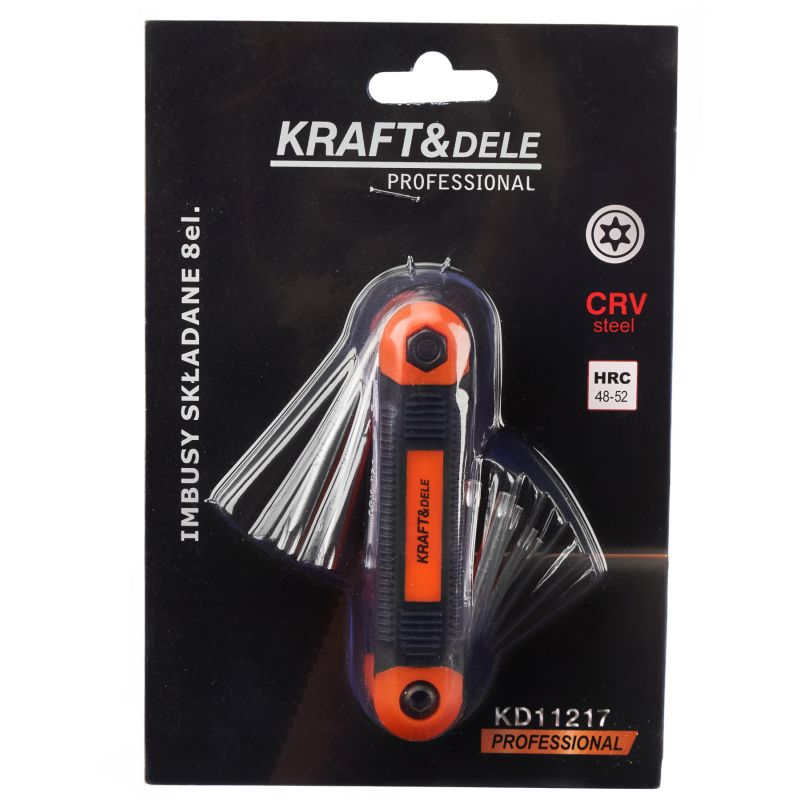 Zestaw imbusów składanych 8 el. torx KD11935
