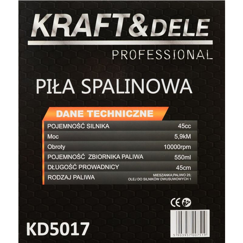 Piła spalinowa 5,9KM / 45cm KD5017