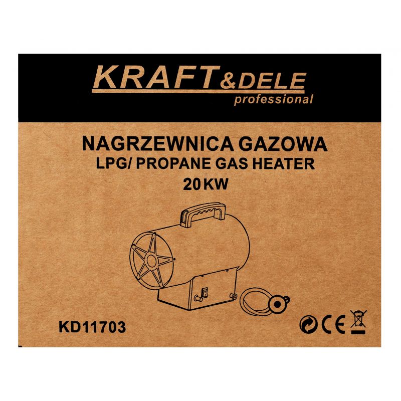 Nagrzewnica gazowa 20kW KD11703