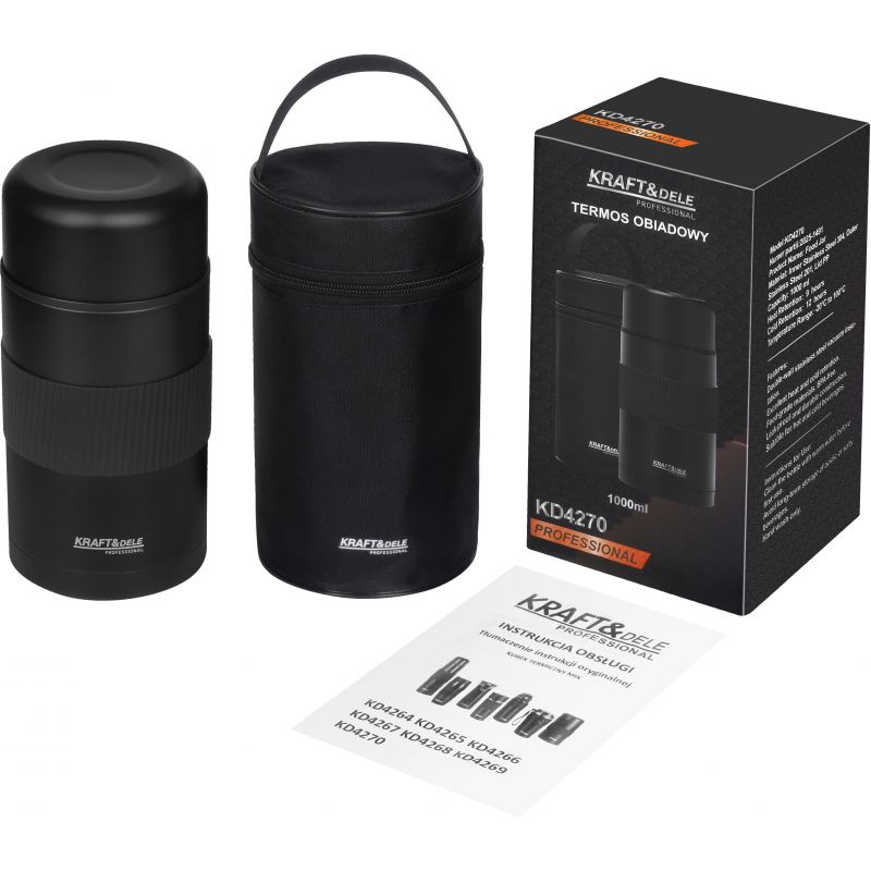 Termos obiadowy 1L + pokrowiec KD4270