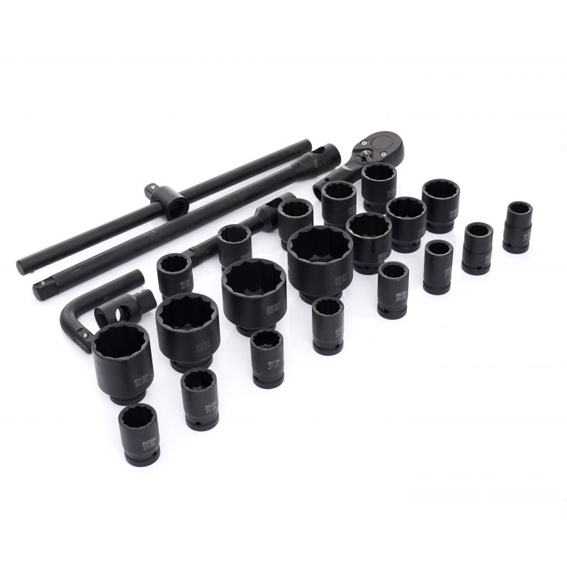 Nasadki udarowe 3/4" 12 - kątne 26 szt. KD11759