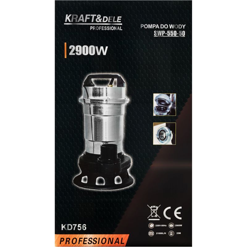 Pompa do wody z rozdrabniaczem 2900W 2" KD756