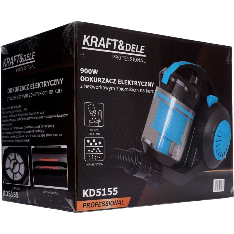 Odkurzacz elektryczny - bezworkowy 900W KD5155