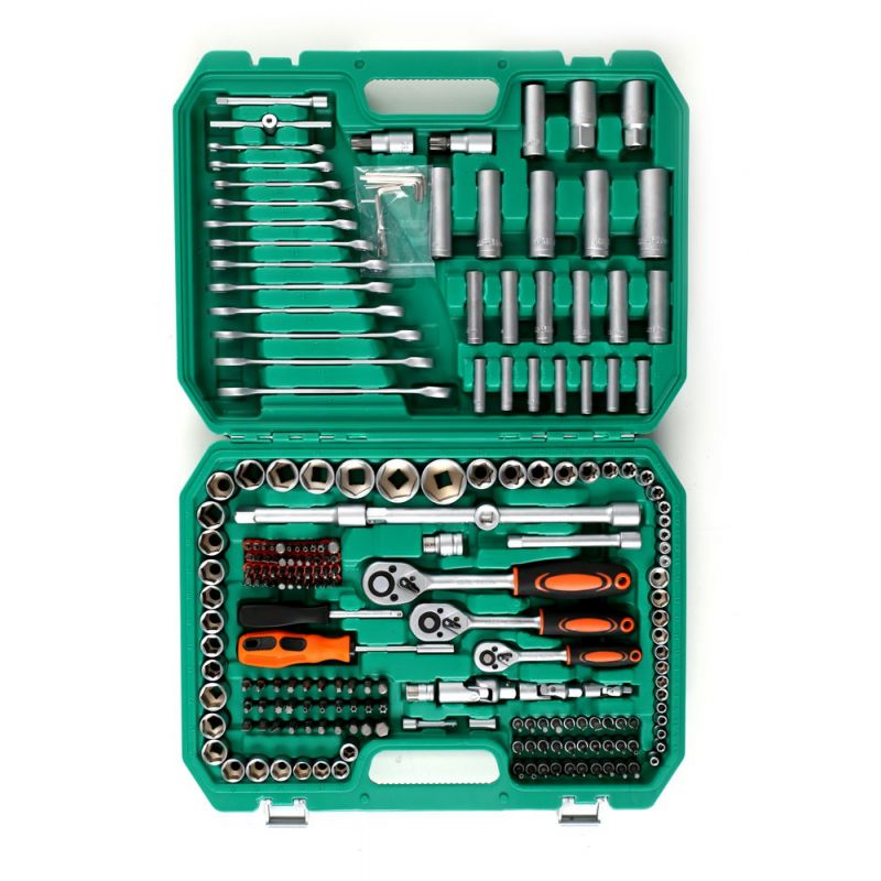 Zestaw Kluczy Duży Nasadowe Płaskie KD307 216el. Walizka