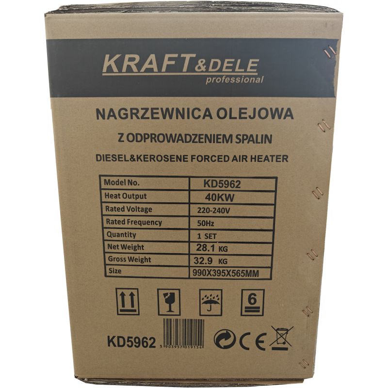 Olejový ohrievač 40 kW, model KD5962