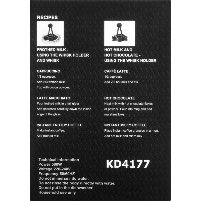 Spieniacz elektryczny do mleka 500W KD4177