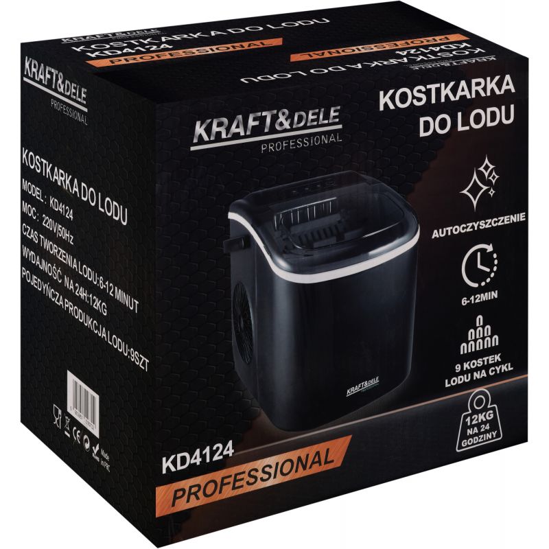 Prístroj na výrobu ľadu, kapacita 12 kg/24 h, výkon 120 W, objem 1,2 l, model KD4124