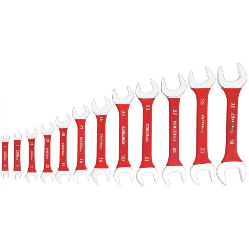 Klucze dwustronnie płaskie 12el. KD10924