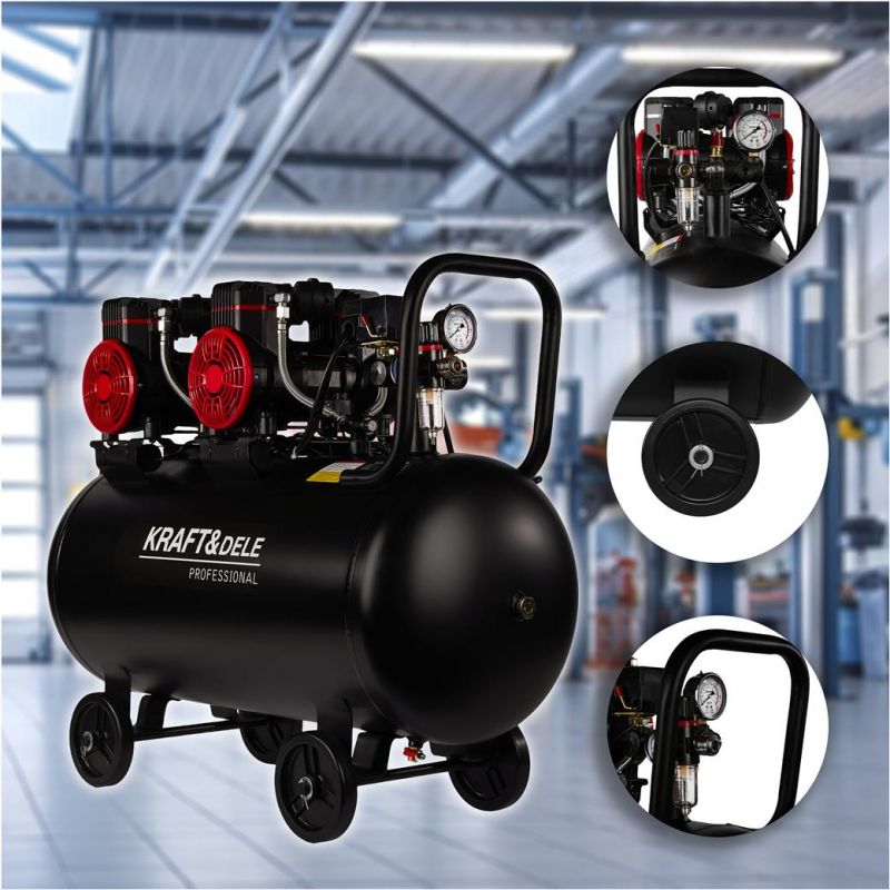 Kompresor bezolejowy 100L / 1450W x 2 KD1392
