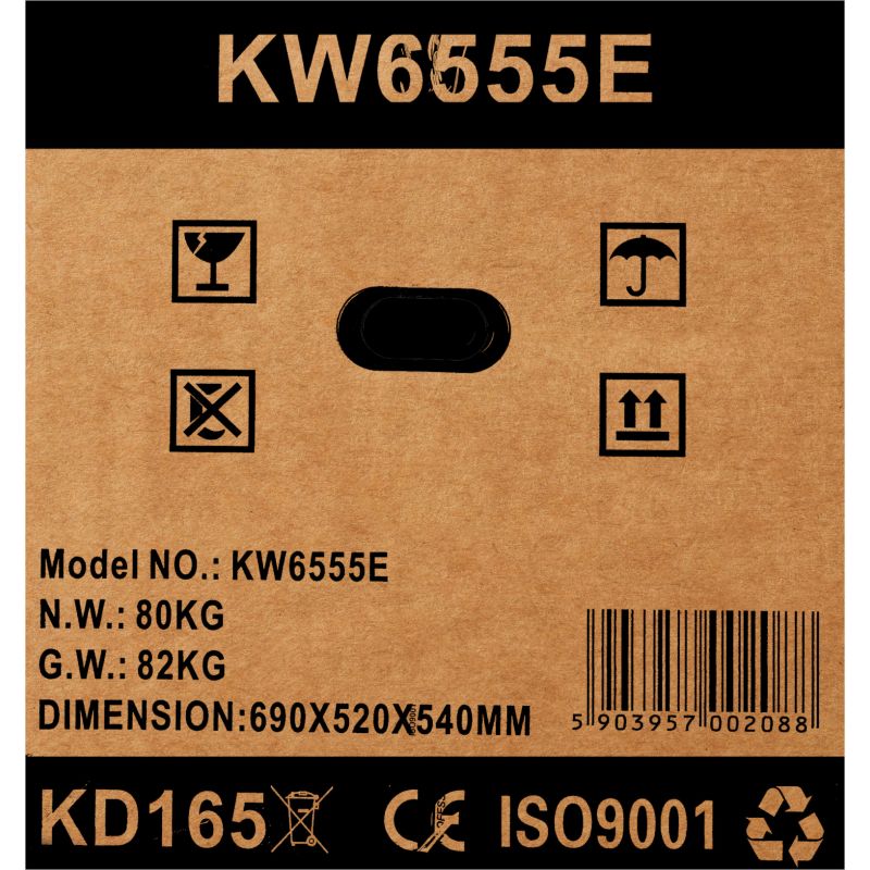 Agregát generuje 5500 W, 12/230 V/380 V, model KD165