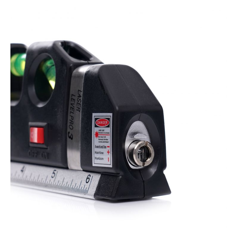 Poziomica laserowa z miarą 250cm KD10437