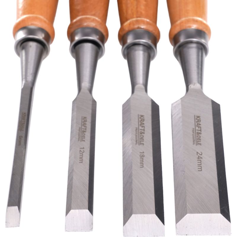 Sada tesárskych dliek 4 kusy, 6, 12, 18, 24 mm, KD11770