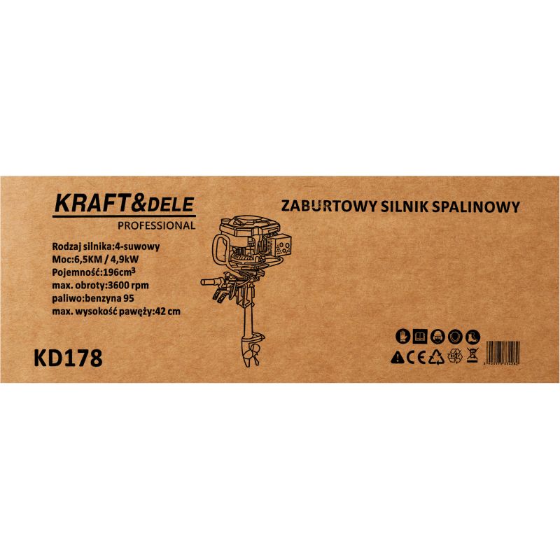 Silnik zaburtowy 4-suwowy 4,9KW KD178