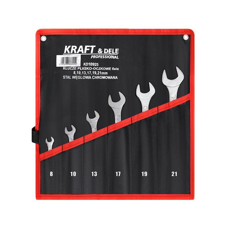 Klucze płasko-oczkowe 6el. KD10925