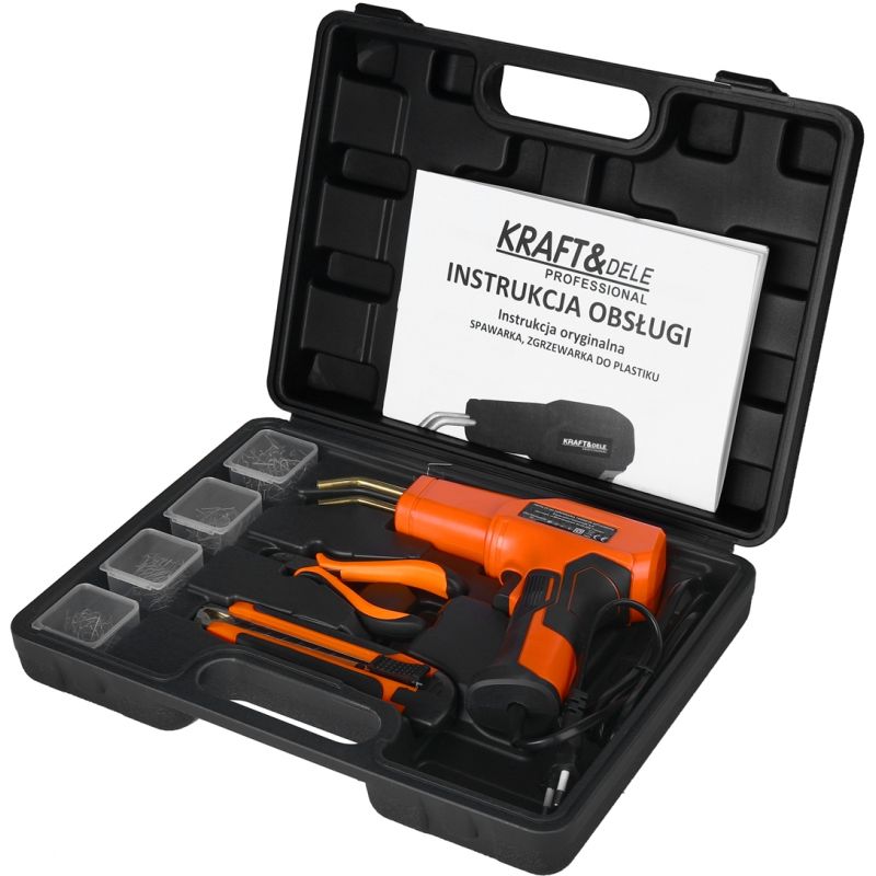 Spawarka do plastiku zgrzewarka lutownica 85W do tworzywa + akcesoria zszywki KD11295