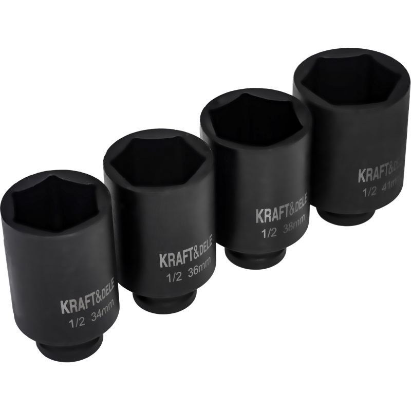 Nasadki udarowe 1/2" 6 kątne 4 szt. KD11753