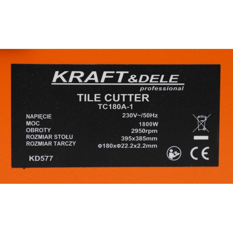 Pilarka stołowa do glazury 1800W KD577