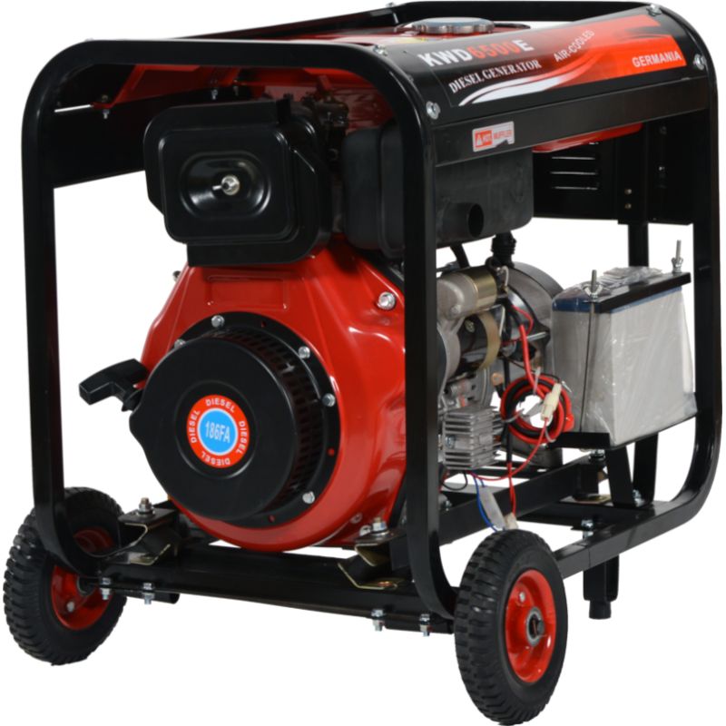 Dieselový generátor 6500 W, 12/230/380 V, model KD120