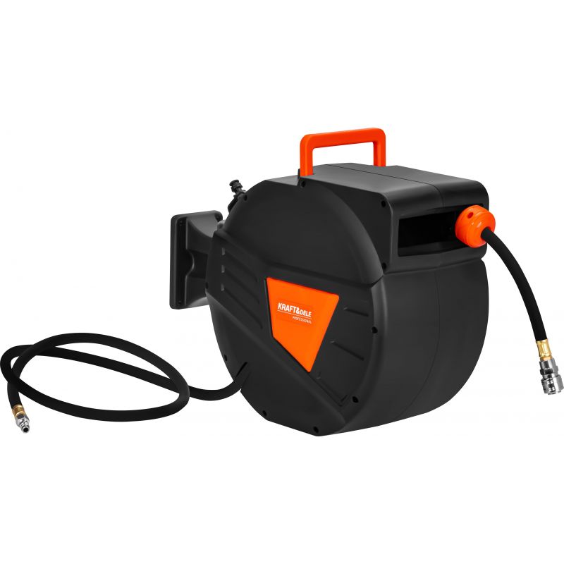 Vzduchová hadica navíjacia, pneumatická, 15 m + 1,5 m, 1/4", KD2158