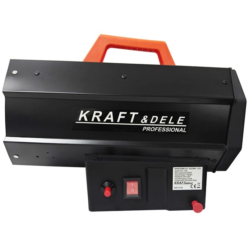 Nagrzewnica gazowa 25kW + reduktor KD11734