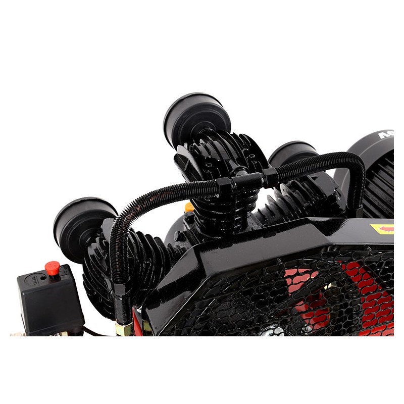 Olejový kompresor 100L, 3 valce, 400V, KD405