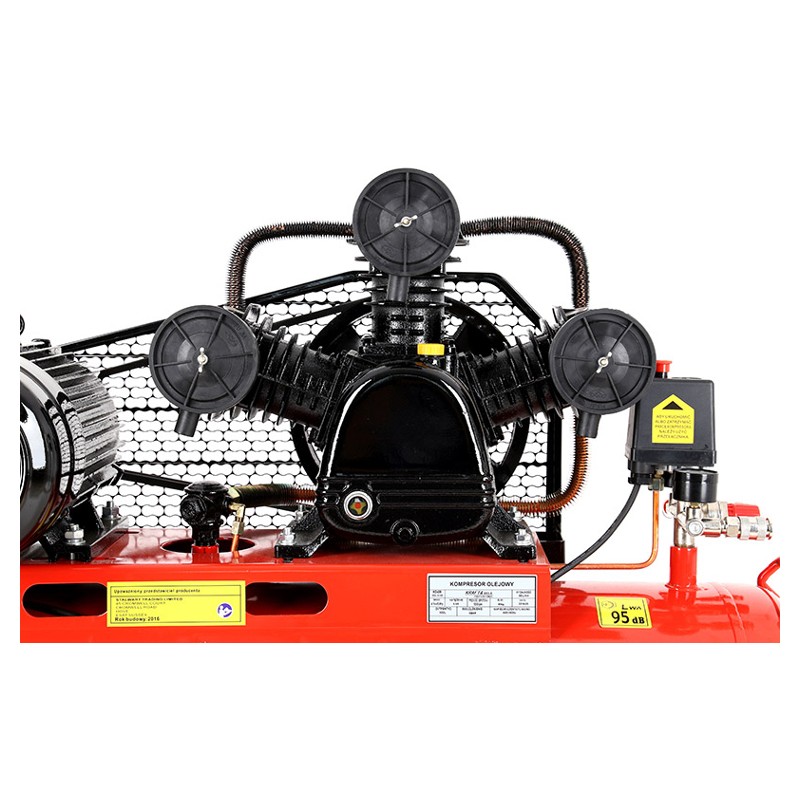 Olejový kompresor 100L, 3 valce, 400V, KD405