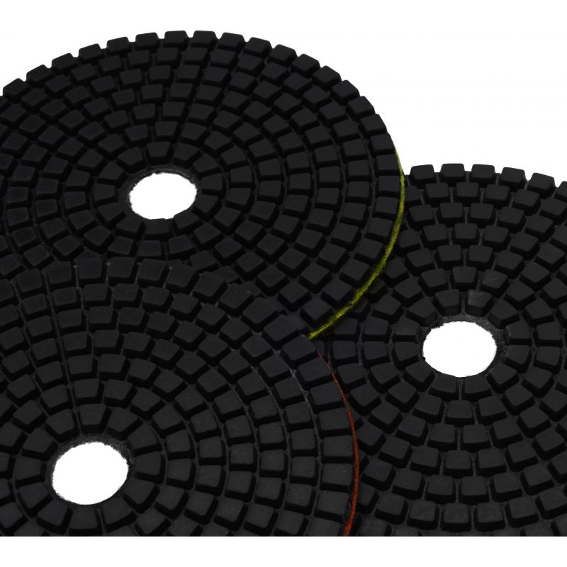 Zestaw tarcz diamentowych gradacja 50 - 3000, adapter M12, dysk, rękawiczki WDS2212