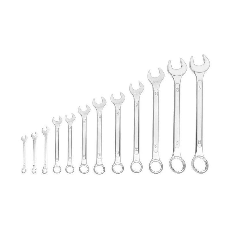 Klucze płasko-oczkowe 12el. KD10926