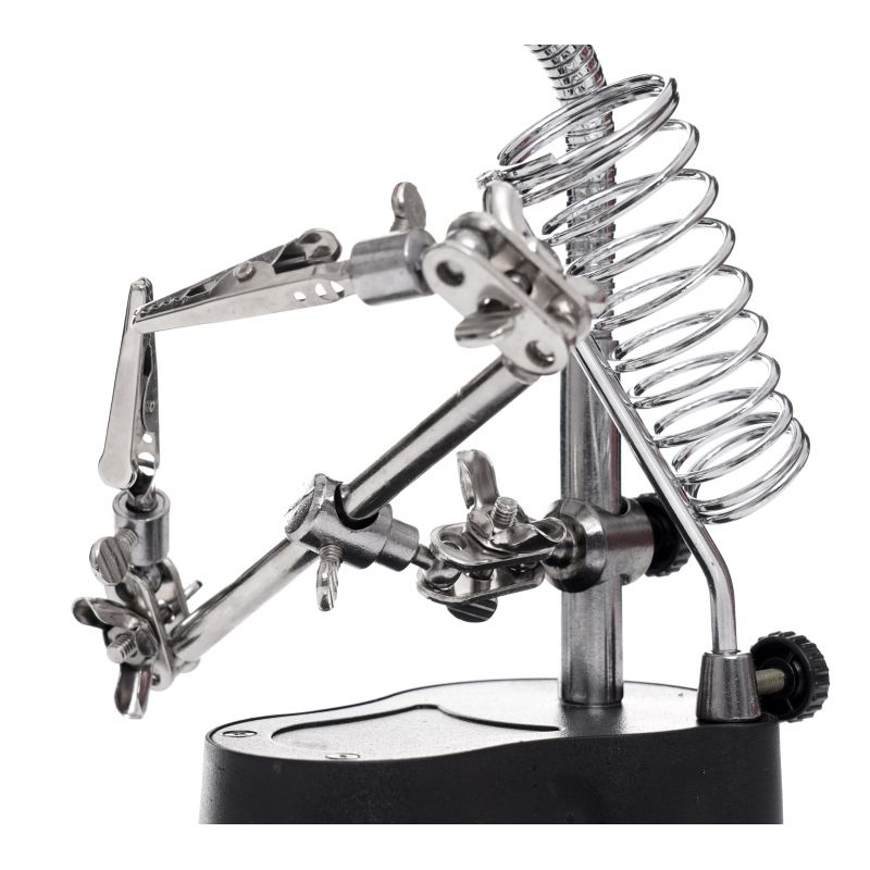 Uchwyt / lupa do lutowania LED "trzecia ręka" KD10455