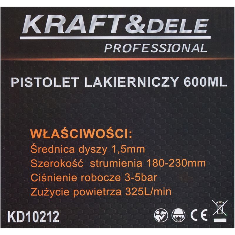 Pistolet lakierniczy 600ml KD10212