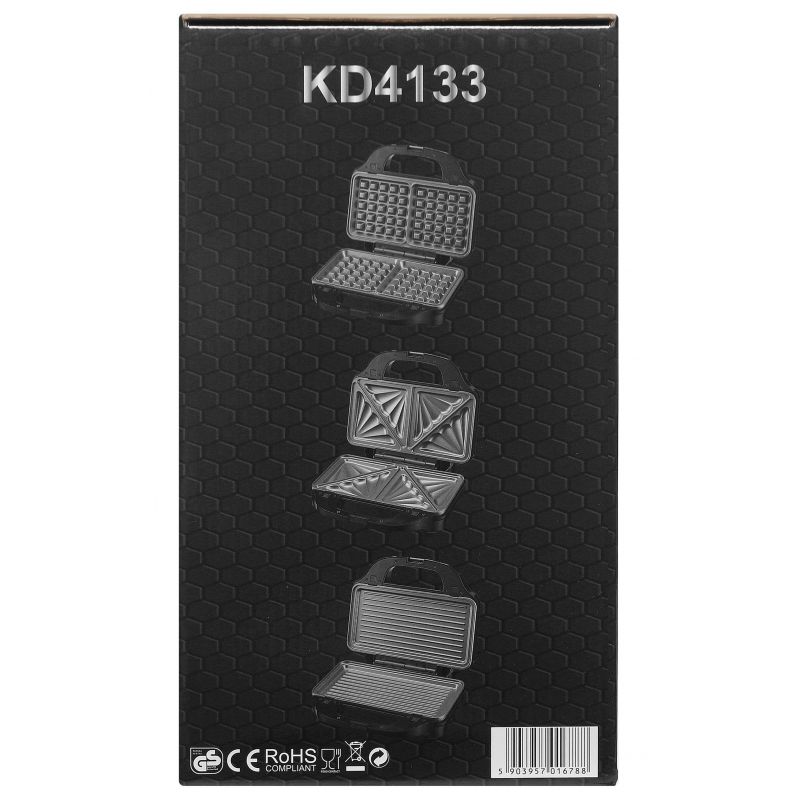 Elektrický hriankovač s vyberateľnými vložkami 1500W KD4133