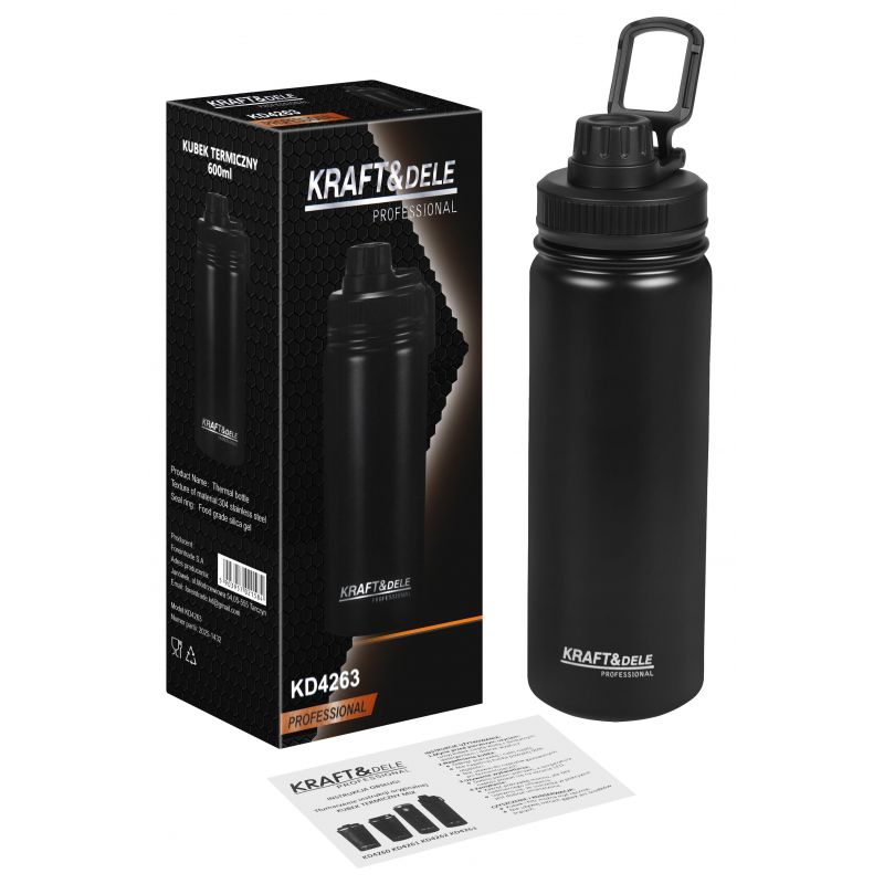 Kubek termiczny 600ml z uchwytem KD4263