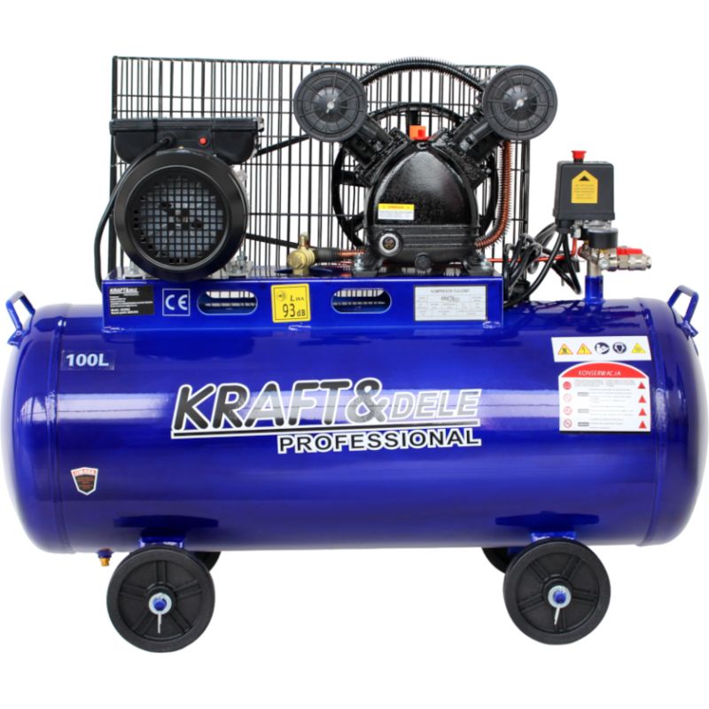 Kompresor olejowy 100L 2 TŁOKI 230V KD4054