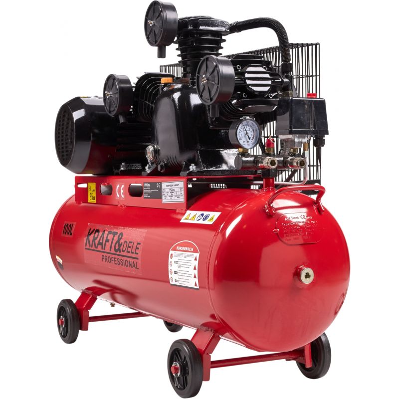 Kompresor olejowy 100L 3 Tłoki KD1477 + Seperator