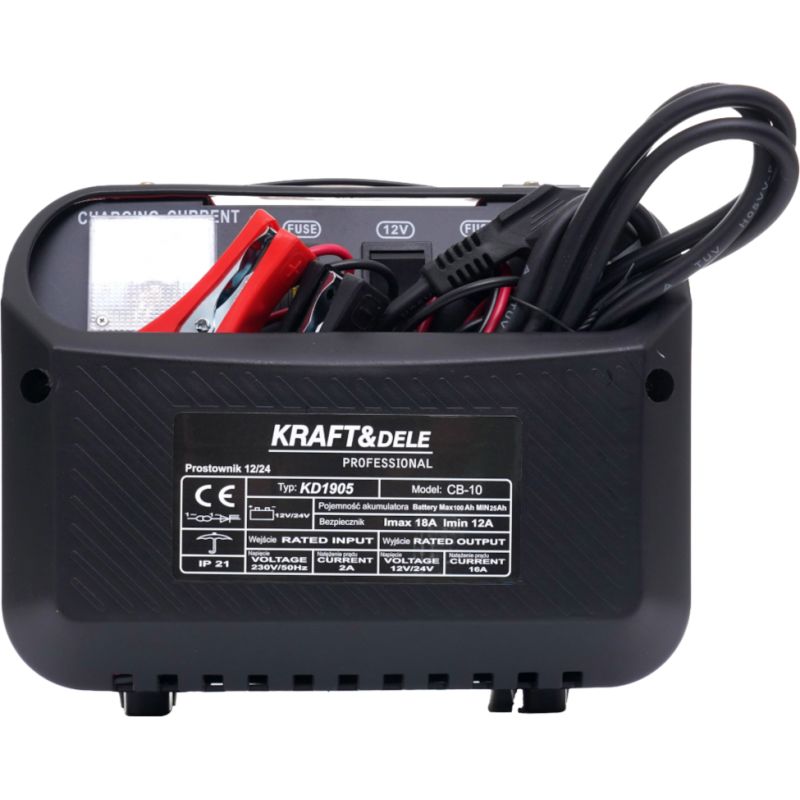 Prostownik samochodowy 12V 24V 10A 60Ah KD1905