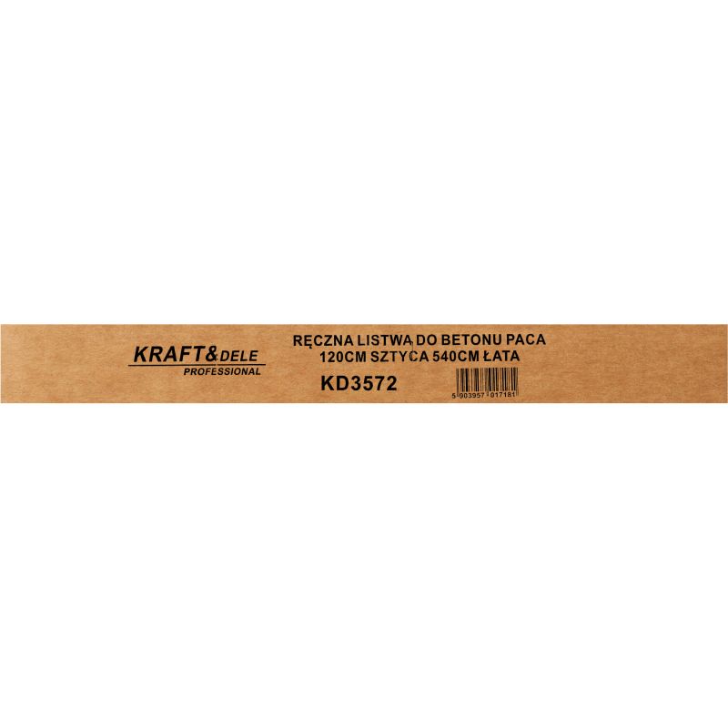 Ręczna listwa do betonu sztyca 5,4M listwa 120CM KD3572