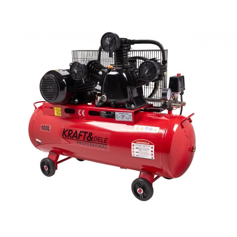 Kompresor olejowy 100L 3 Tłoki KD1477 + Seperator