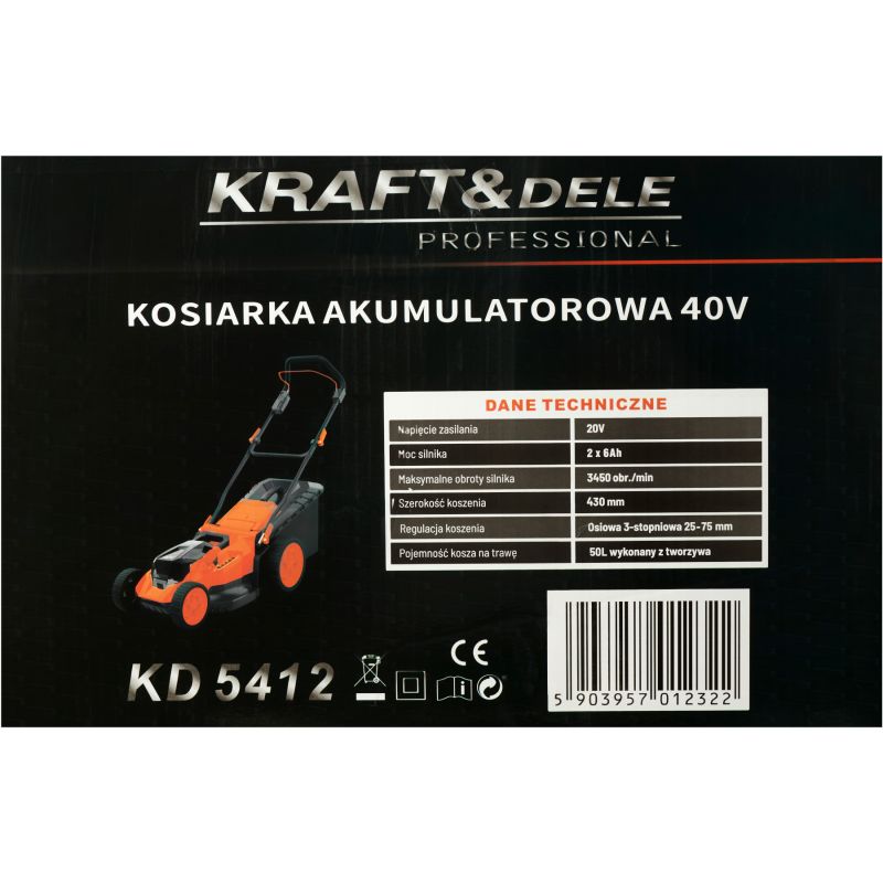Akumulátorová kosačka KD5412