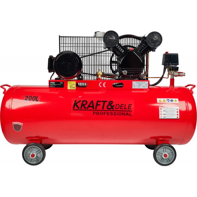 Kompresor Olejowy 200L 2 Tłoki 400V KD407