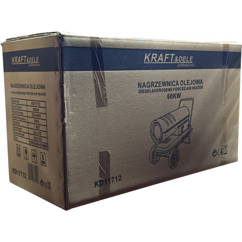 Nagrzewnica olejowa 60KW termostat KD11712