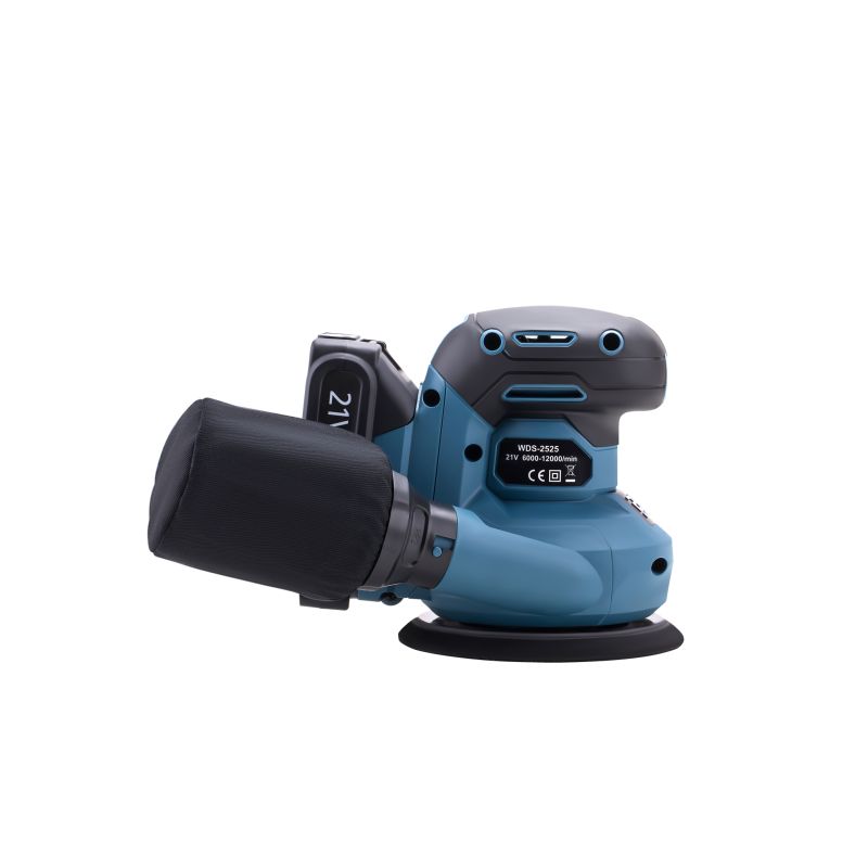 Szlifierka mimośrodowa akumulatorowa 21V 125mm + akumulator 3Ah + ładowarka WDS2525