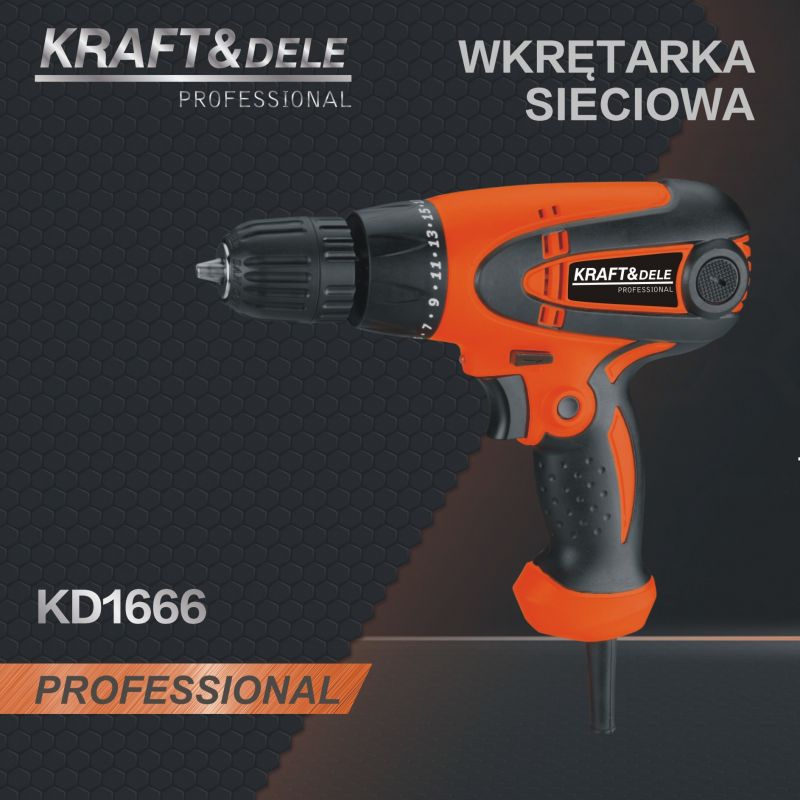 Wkrętarka wiertarka sieciowa 900W KD1666
