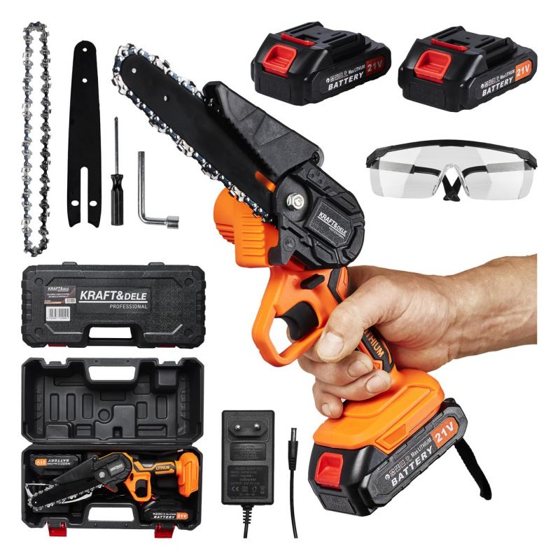 Reťazová píla akumulátorová mini KD10626, výkonná píla