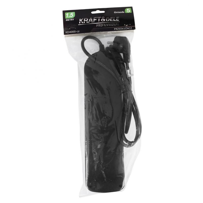 Przedłużacz 1,5m 5gniazd BIAŁY KD4000