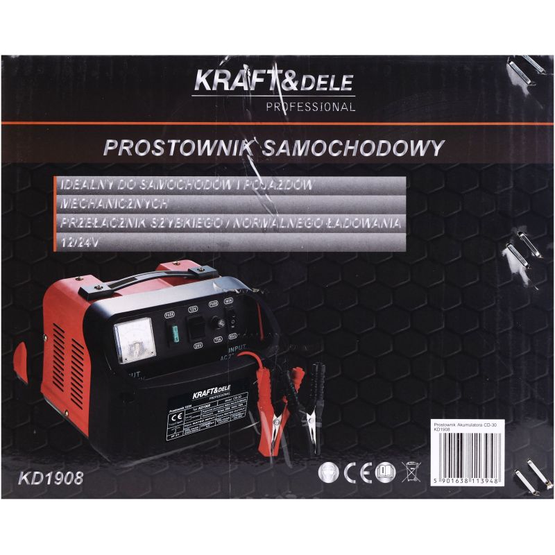 Prostownik samochodowy 12/24V 30A KD1908