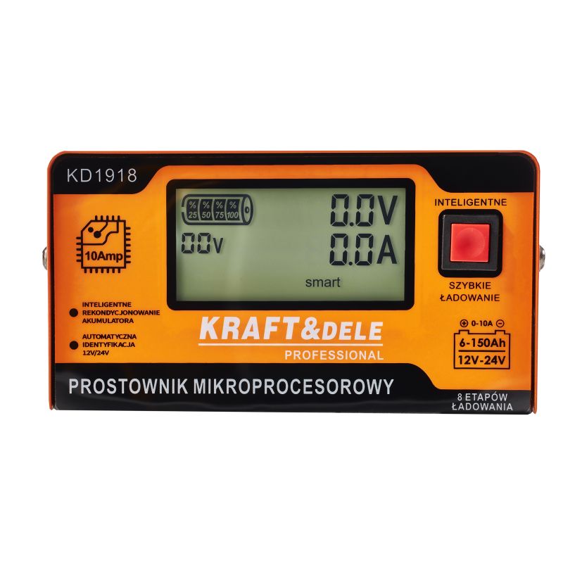 Prostownik mikroprocesorowy 10AMP 12/24V