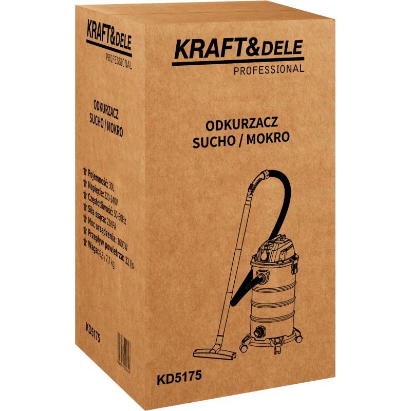 Odkurzacz sucho/mokro 30L KD5175