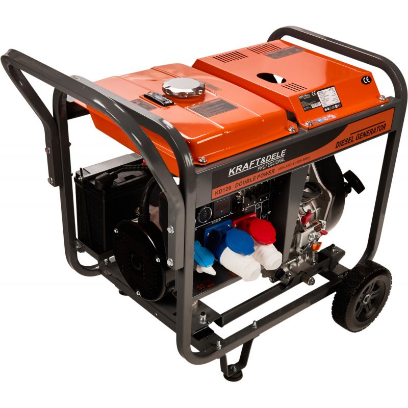 Dieselový generátor 8 kW, výkon pri 80 % zaťažení, 230/380 V, model KD126