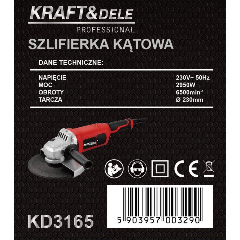 Szlifierka kątowa 230mm/2950W KD3165