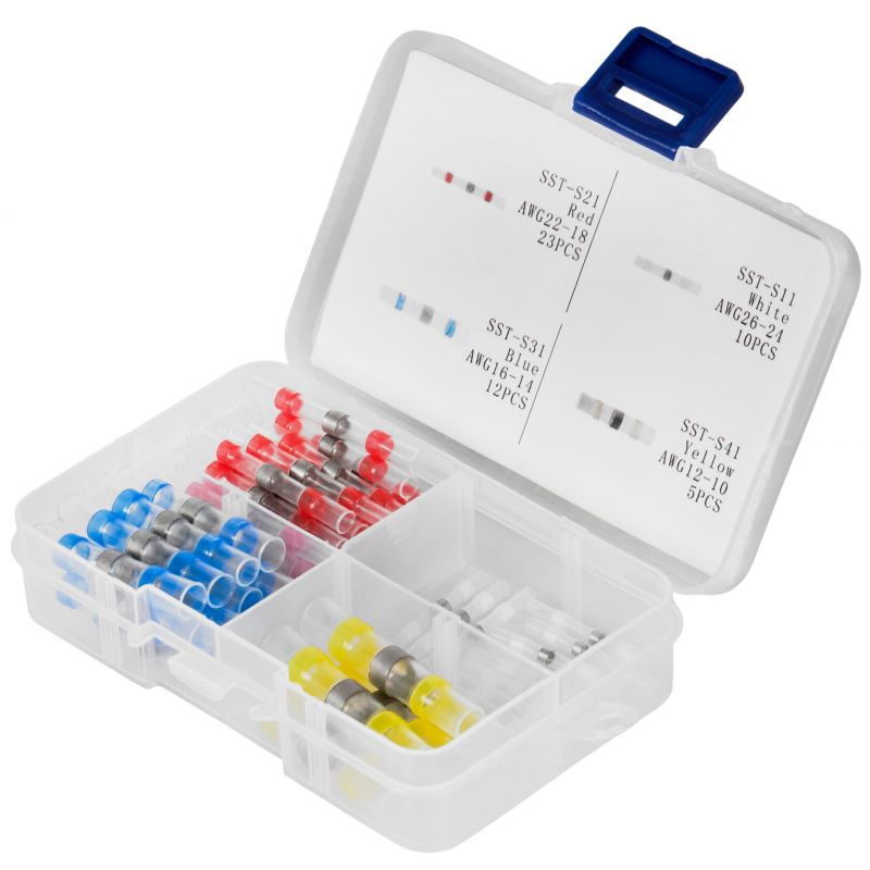 Koszulki rurki termokurczliwe z cyną 50szt. KD10489